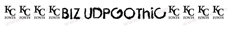日语字体BIZ UDPGothic字体转换